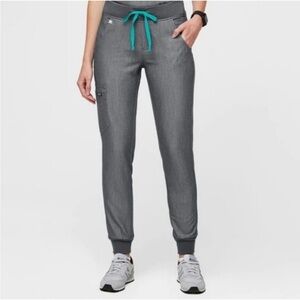FIGS Zamora Scrubs Jogger‎ Pants Heathered Gray XL